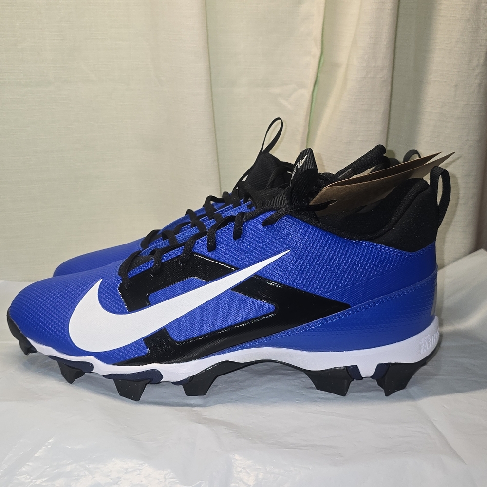 Nike Alpha Menace 4 Shark Football Cleats  Hyper Royal Blue Size 11, Men's